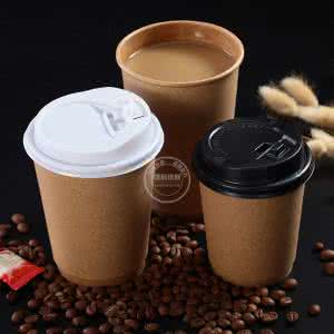 牛皮纸应用于咖啡杯